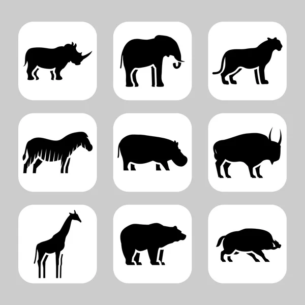 Ícone de animais selvagens —  Vetores de Stock