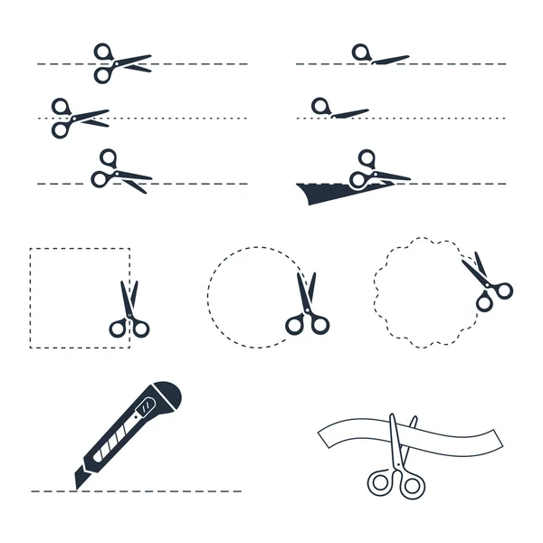 Vektör makas Icon set
