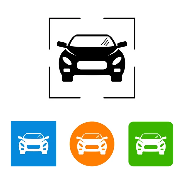 Auto icoon, vector illustratie — Stockvector