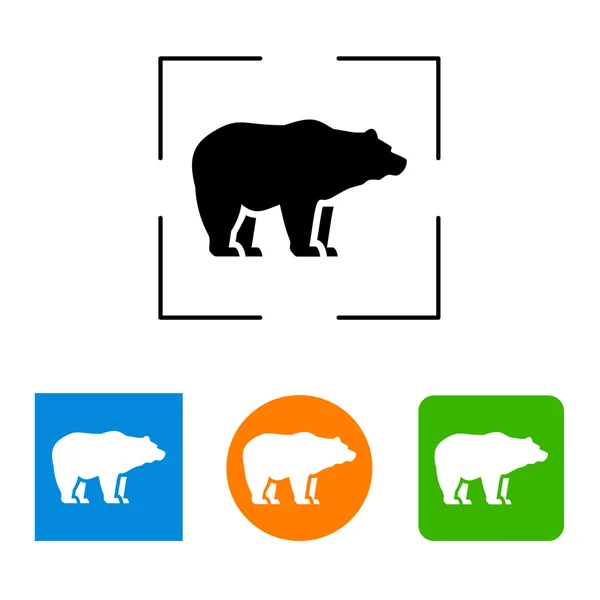 Polar bear icon - vectorillustratie — Stockvector