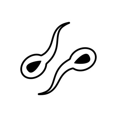 İnce çizgi stili bakteri ve mikropları simgesini