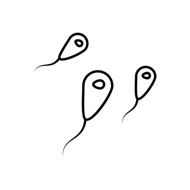 İnce çizgi stili bakteri ve mikropları simgesini