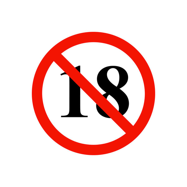 Prohibiting sign.Vector illustration