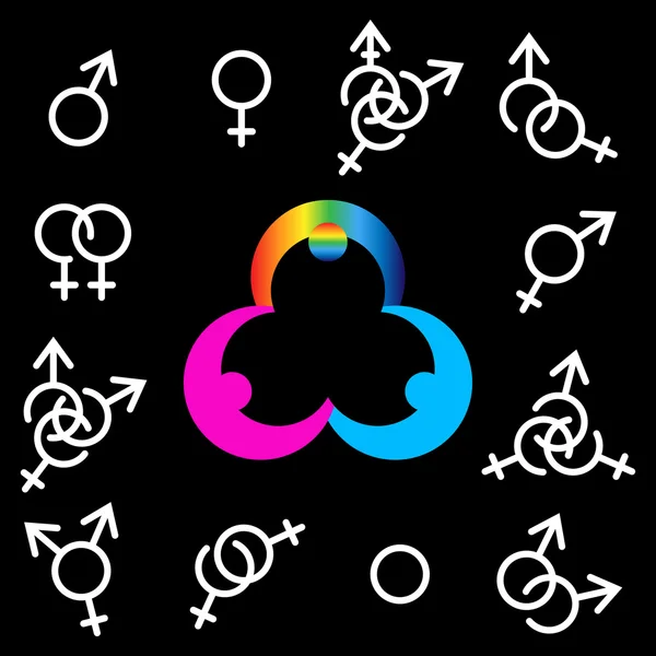 Sexual orientation symbol icons.
