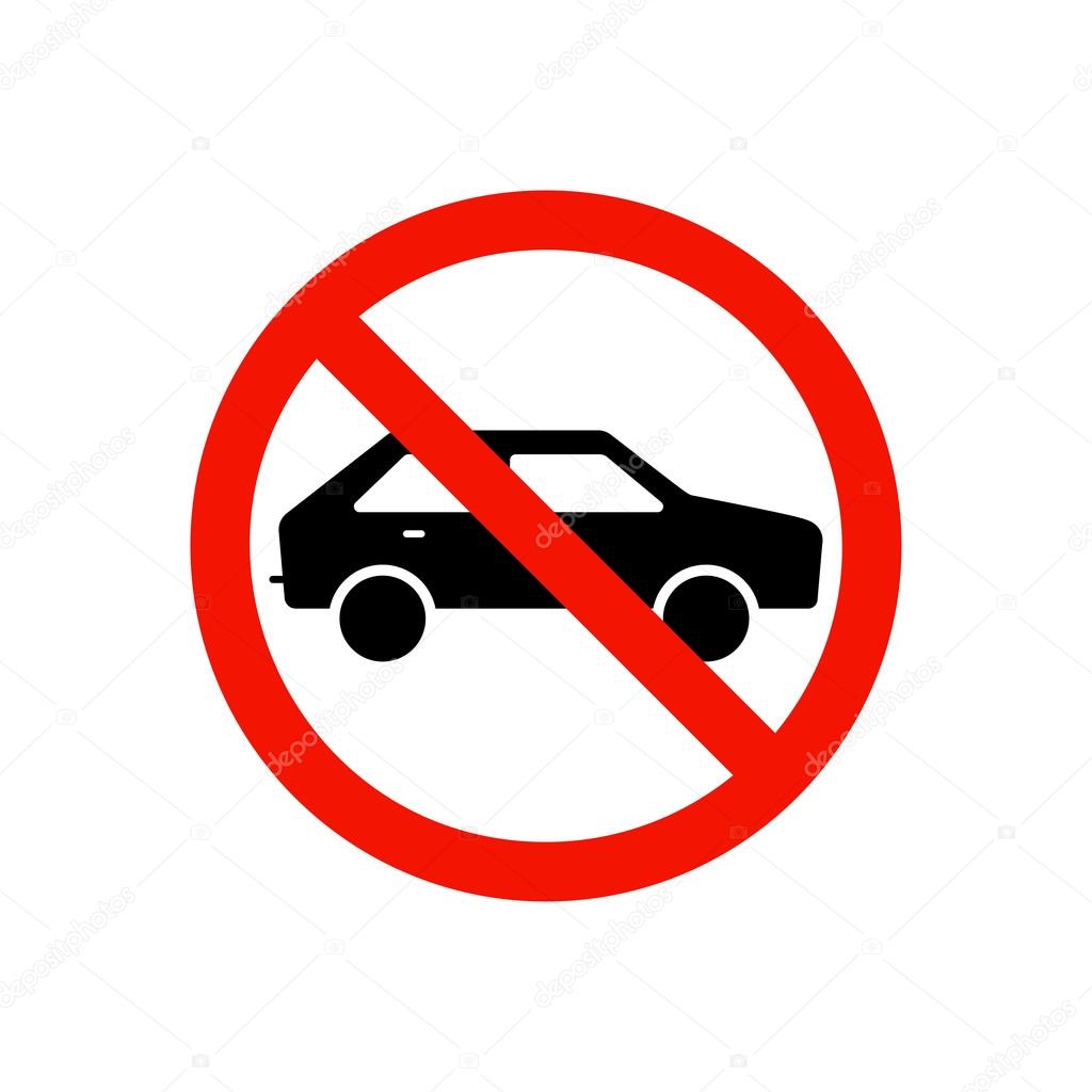 Prohibiting sign.Vector illustration