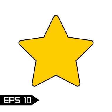 Yıldız simgesi. Vektör simgesi. EPS 10
