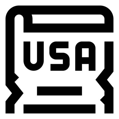 4 Temmuz ikon vektör illüstrasyonunun