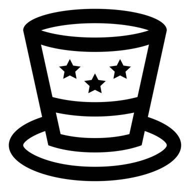 4 Temmuz konsept ikon vektör illüstrasyonu