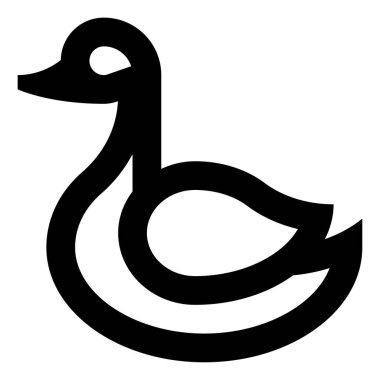 Kuğu simgesi vektör illüstrasyonu