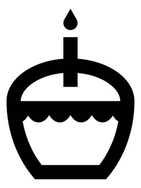 doğum günü konsepti vektör illüstrasyonu