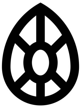 Beyaz arkaplanda mücevher simgesi, çizgi vektör illüstrasyonu  