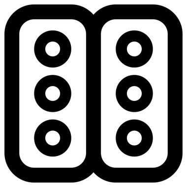 haplar simgesi, beyaz arkaplanda çizgi vektör çizimi 