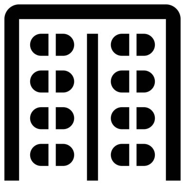 haplar simgesi, beyaz arkaplanda çizgi vektör çizimi 