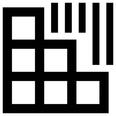 Kiremit simgesi, beyaz arkaplan üzerinde çizgi vektör çizimi 