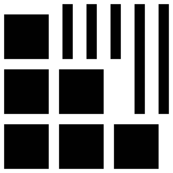 Значок Плитки Лінія Векторні Ілюстрації Білому Тлі — стоковий вектор