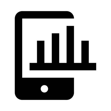 Beyaz arkaplanda analitik simge ve vektör illüstrasyonu  