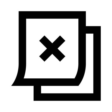 beyaz arkaplanda sayfa simgesi, vektör illüstrasyonu 