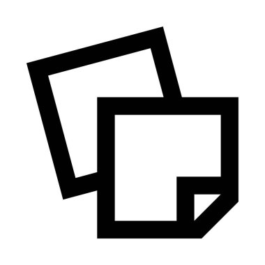 beyaz arkaplanda sayfa simgesi, vektör illüstrasyonu 