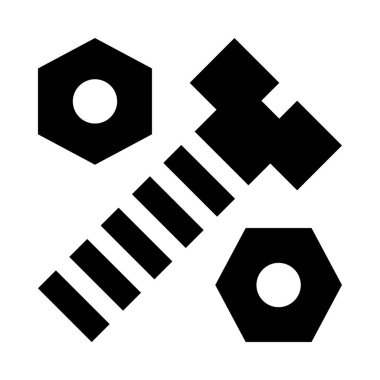 Bağlayıcılar simgesi, vektör illüstrasyonu beyaz arkaplanda izole edildi  