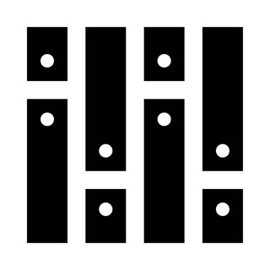 parke simgesi, vektör illüstrasyonu beyaz arkaplanda izole edildi  