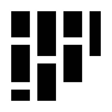 parke simgesi, vektör illüstrasyonu beyaz arkaplanda izole edildi  