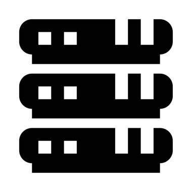 veri işleme simgesi, vektör illüstrasyonu beyaz arkaplanda izole edildi 