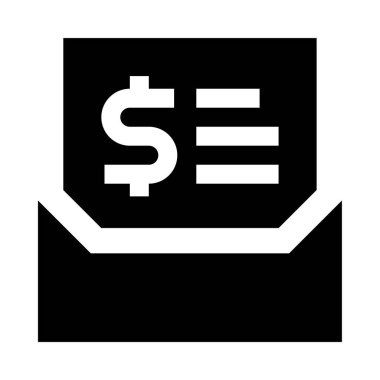 para sipariş simgesi, vektör illüstrasyonu beyaz arkaplanda izole edildi 