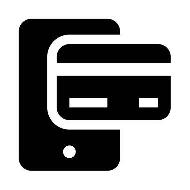 Kredi kartı simgesi ve vektör illüstrasyonu beyaz arkaplanda izole edildi 