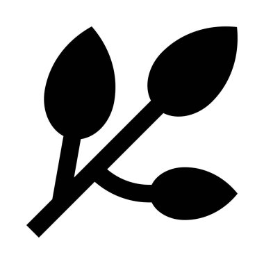 Dal simgesi, vektör illüstrasyonu beyaz arkaplanda izole edildi 