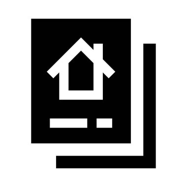 sözleşme simgesi ve vektör illüstrasyonu beyaz arkaplanda izole edildi  