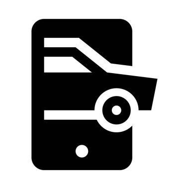 kira araba simgesi ve vektör illüstrasyonu beyaz arkaplanda izole edildi  