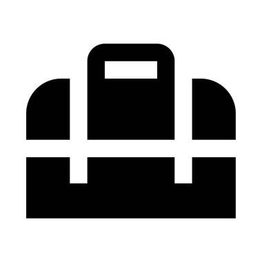 beyaz arkaplanda izole edilmiş vektör resimleme araç kutusu simgesi  