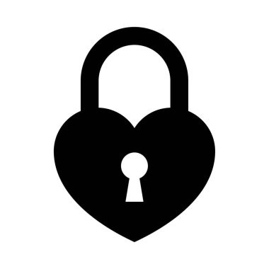 kalp simgesi ve vektör illüstrasyonu beyaz arkaplanda izole edildi 