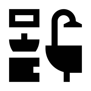 Beyaz arkaplanda izole edilmiş ikon ve vektör illüstrasyonu 