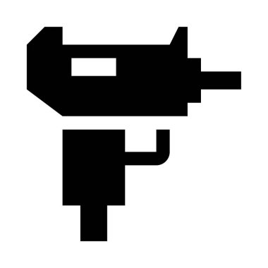 uzi simgesi, vektör illüstrasyonu beyaz arkaplanda izole edildi  