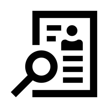 deneyim simgesi ve vektör illüstrasyonu beyaz arkaplanda izole edildi  