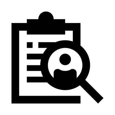 Arama simgesi ve vektör illüstrasyonu beyaz arkaplanda izole edildi  