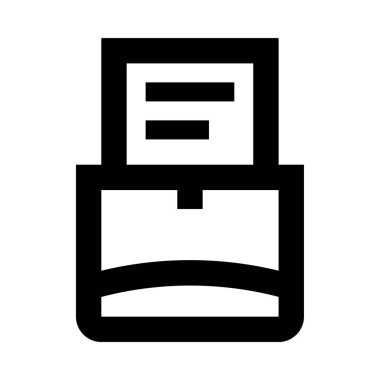 posta simgesi ve vektör illüstrasyonu beyaz arkaplanda izole edildi 