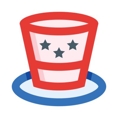 Melon şapka simgesi, vektör illüstrasyonu beyaz arkaplanda izole edildi