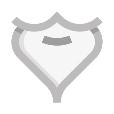 Sakal simgesi ve vektör illüstrasyonu beyaz arkaplanda izole edildi 