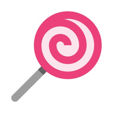 Şeker simgesi, vektör illüstrasyonu beyaz arkaplanda izole edildi 