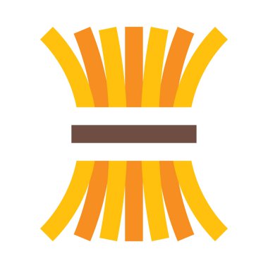 Saman simgesi, vektör çizimi beyaz arkaplanda izole edildi 