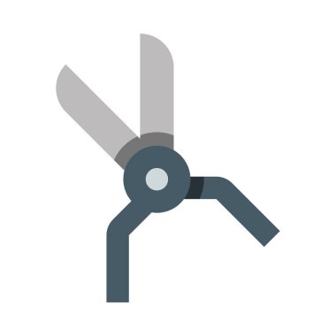 Pruner simgesi, vektör illüstrasyonu beyaz arkaplanda izole edildi 