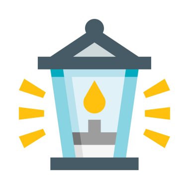 fener simgesi, vektör çizimi beyaz arkaplanda izole edildi 