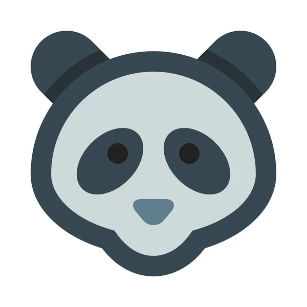 Panda Symbol Vektordarstellung Isoliert Auf Weißem Hintergrund — Stockvektor
