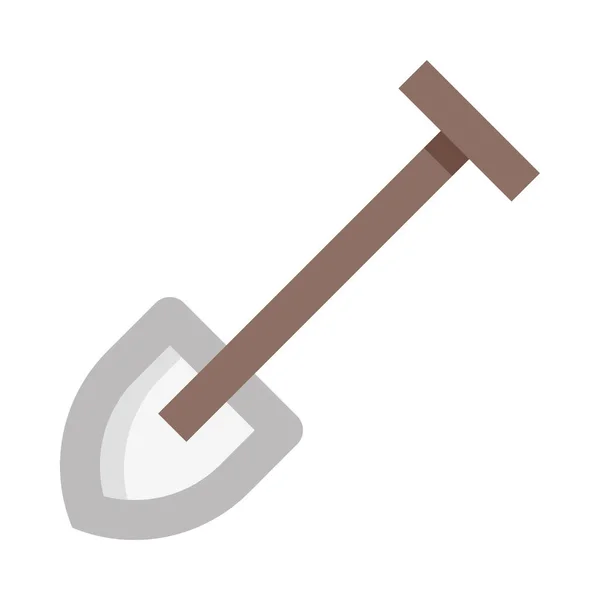 Shovel图标 白色背景上孤立的矢量插图 — 图库矢量图片
