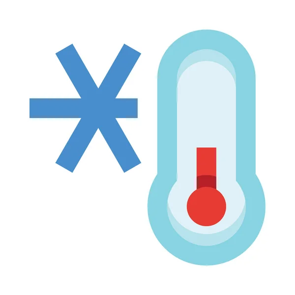 Termometer Ikon Vektor Illustration Isolerad Vit Bakgrund — Stock vektor