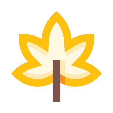 bitki yaprağı simgesi, vektör illüstrasyonu beyaz arkaplanda izole edildi 