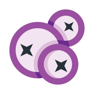 Böğürtlen simgesi ve vektör çizimi beyaz arkaplanda izole edildi 