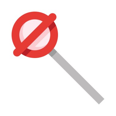 Şeker simgesi, vektör illüstrasyonu beyaz arkaplanda izole edildi 